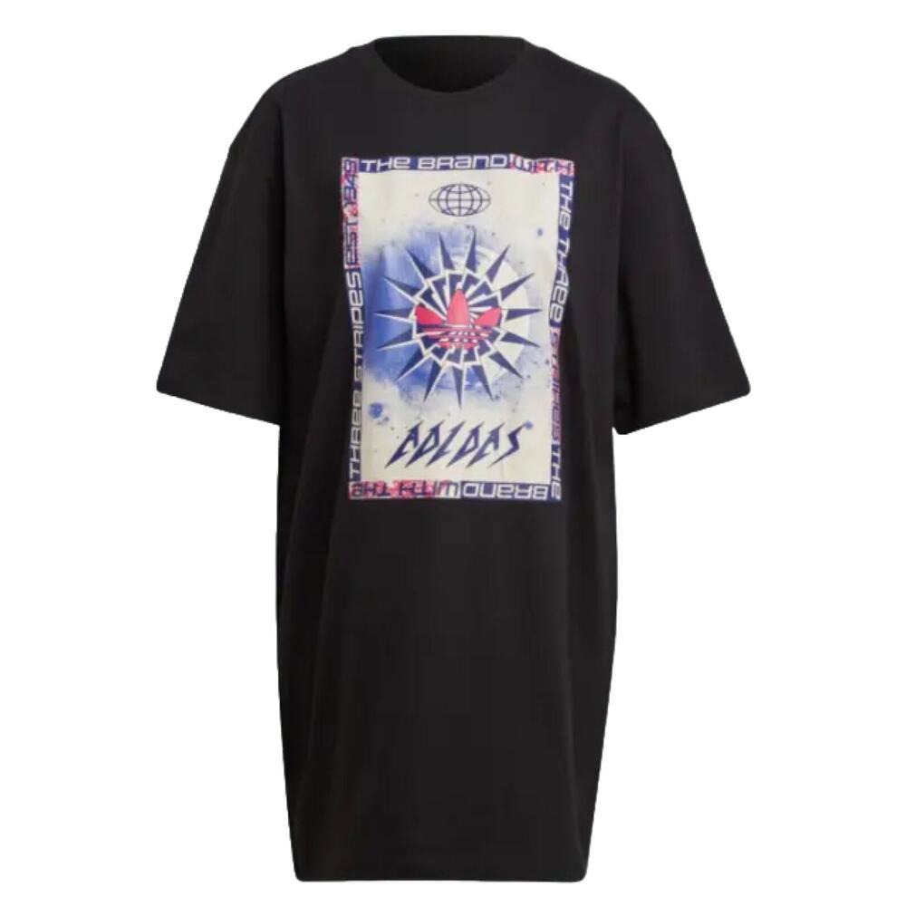 Adidas Originals Tee Dress‎ Women Size 2XS Oversized HT6917 Classic Shirt New
